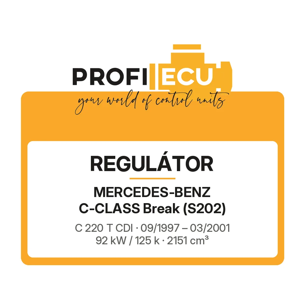 Etiketa ProfiECU: Regulátor pro Mercedes-Benz C-CLASS Break C 220 T CDI 92 kW