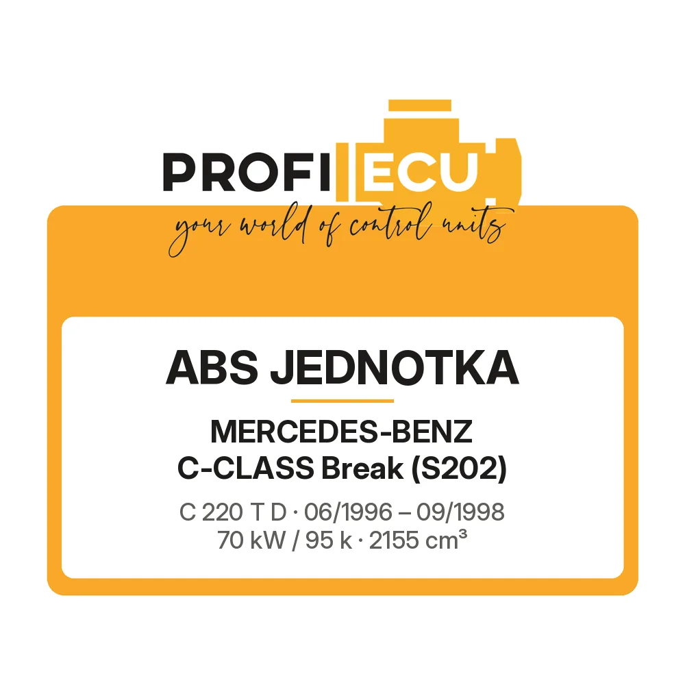 Etiketa ProfiECU: ABS jednotka pro Mercedes-Benz C-CLASS Break C 220 T D 70 kW