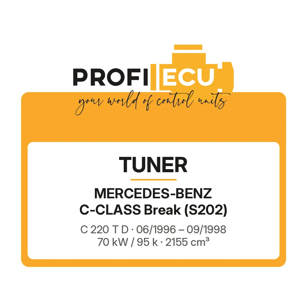 Etiketa ProfiECU: Tuner pro Mercedes-Benz C-CLASS Break C 220 T D 70 kW