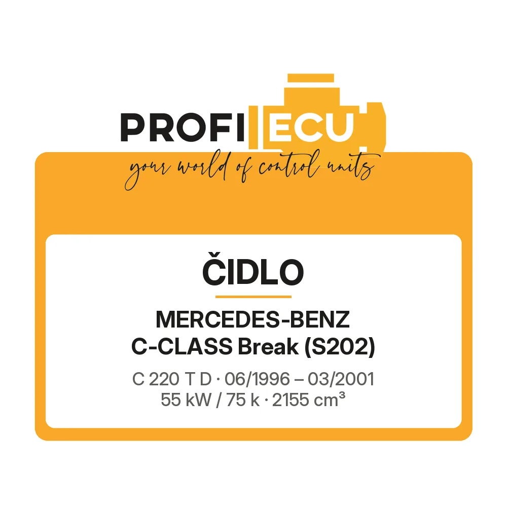 Etiketa ProfiECU: Čidlo pro Mercedes-Benz C-CLASS Break C 220 T D 55 kW