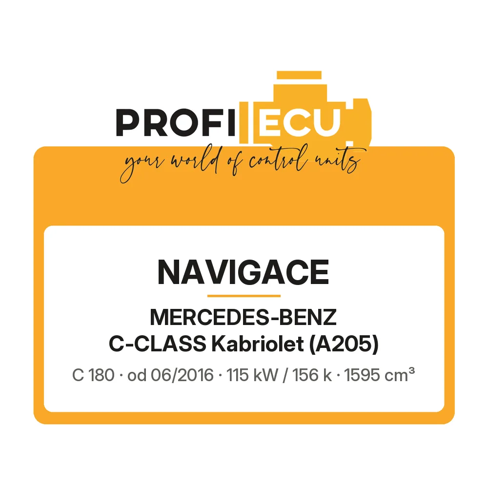 Etiketa ProfiECU: Navigace pro Mercedes-Benz C-CLASS Kabriolet C 180 115 kW