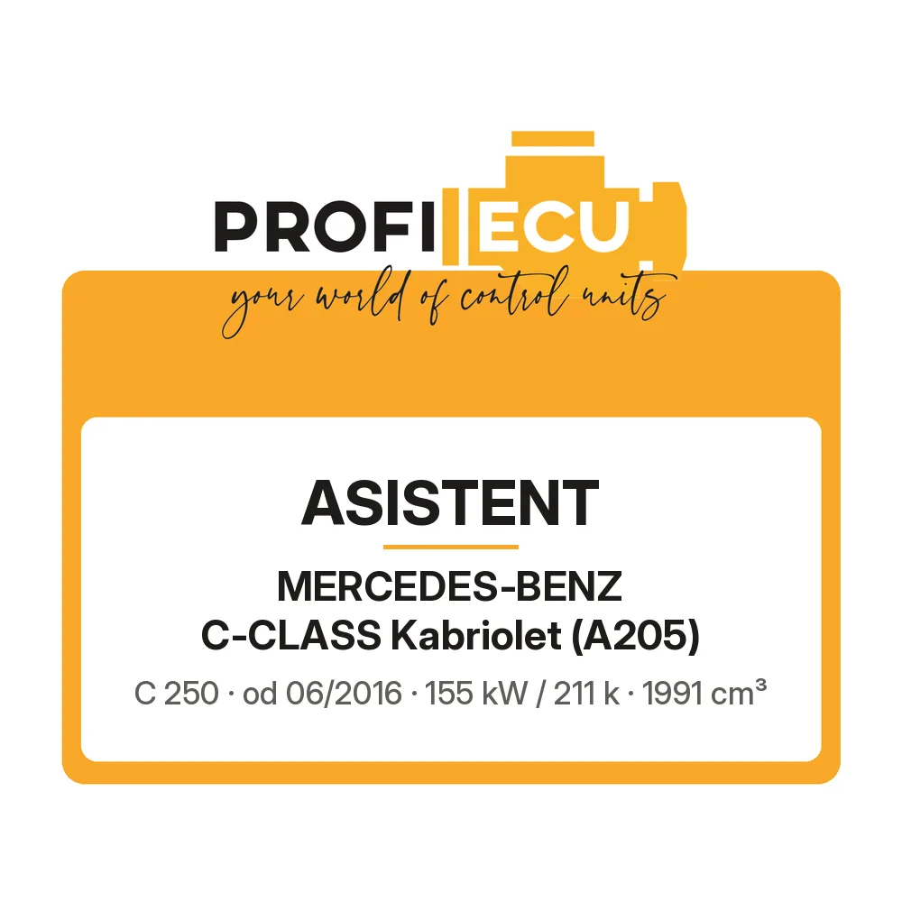 Etiketa ProfiECU: ASISTENT pro Mercedes-Benz C-CLASS Kabriolet C 250 155 kW
