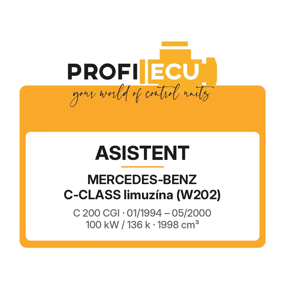 Etiketa ProfiECU: ASISTENT pro Mercedes-Benz C-CLASS limuzína C 200 CGI 100 kW