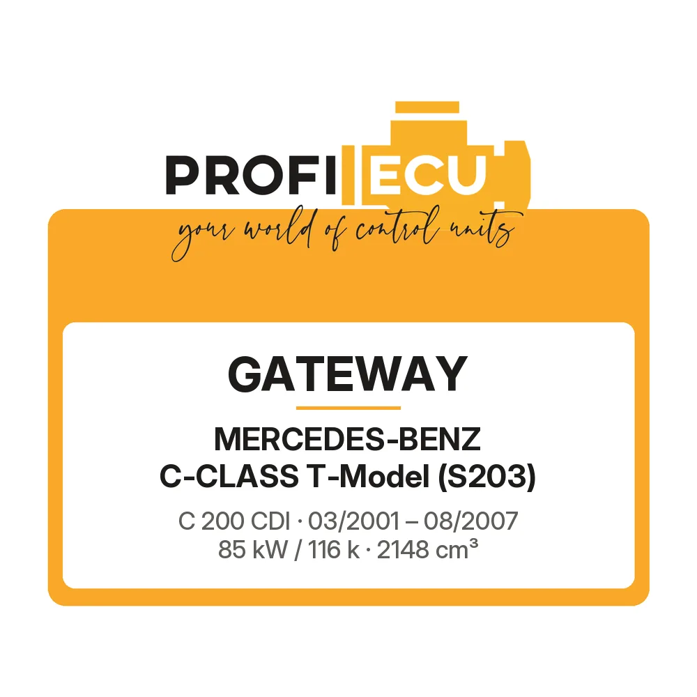 Etiketa ProfiECU: GATEWAY pro Mercedes-Benz C-CLASS T-Model C 200 CDI 85 kW