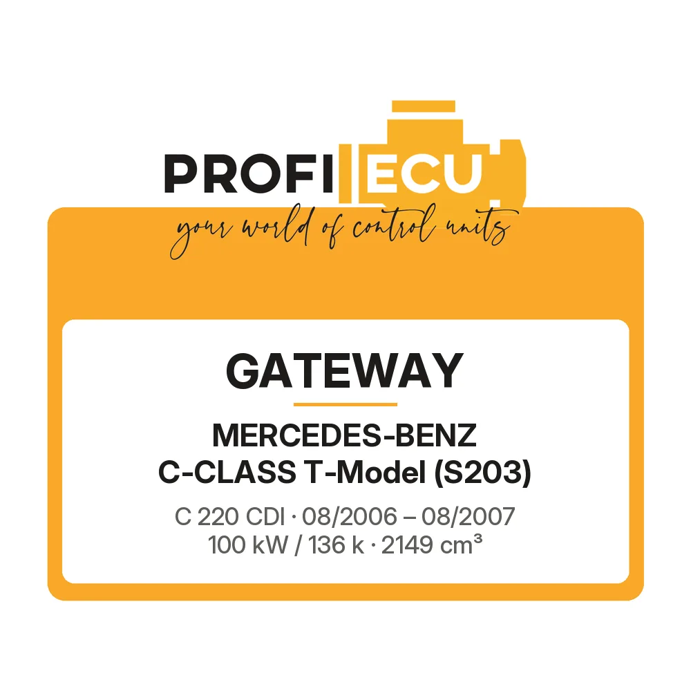 Etiketa ProfiECU: GATEWAY pro Mercedes-Benz C-CLASS T-Model C 220 CDI 100 kW