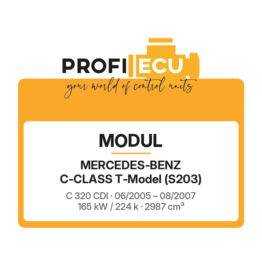 Etiketa ProfiECU: Modul pro Mercedes-Benz C-CLASS T-Model C 320 CDI 165 kW