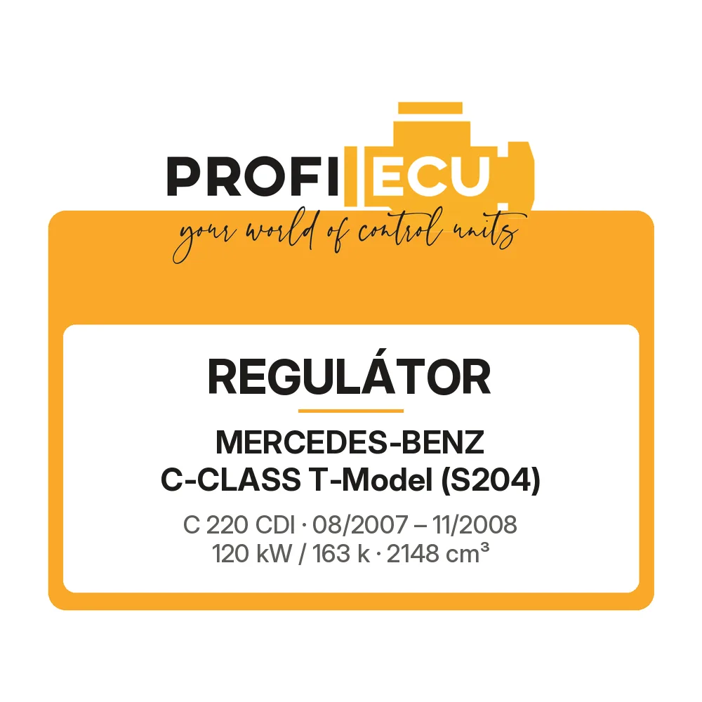 Etiketa ProfiECU: Regulátor pro Mercedes-Benz C-CLASS T-Model C 220 CDI 120 kW