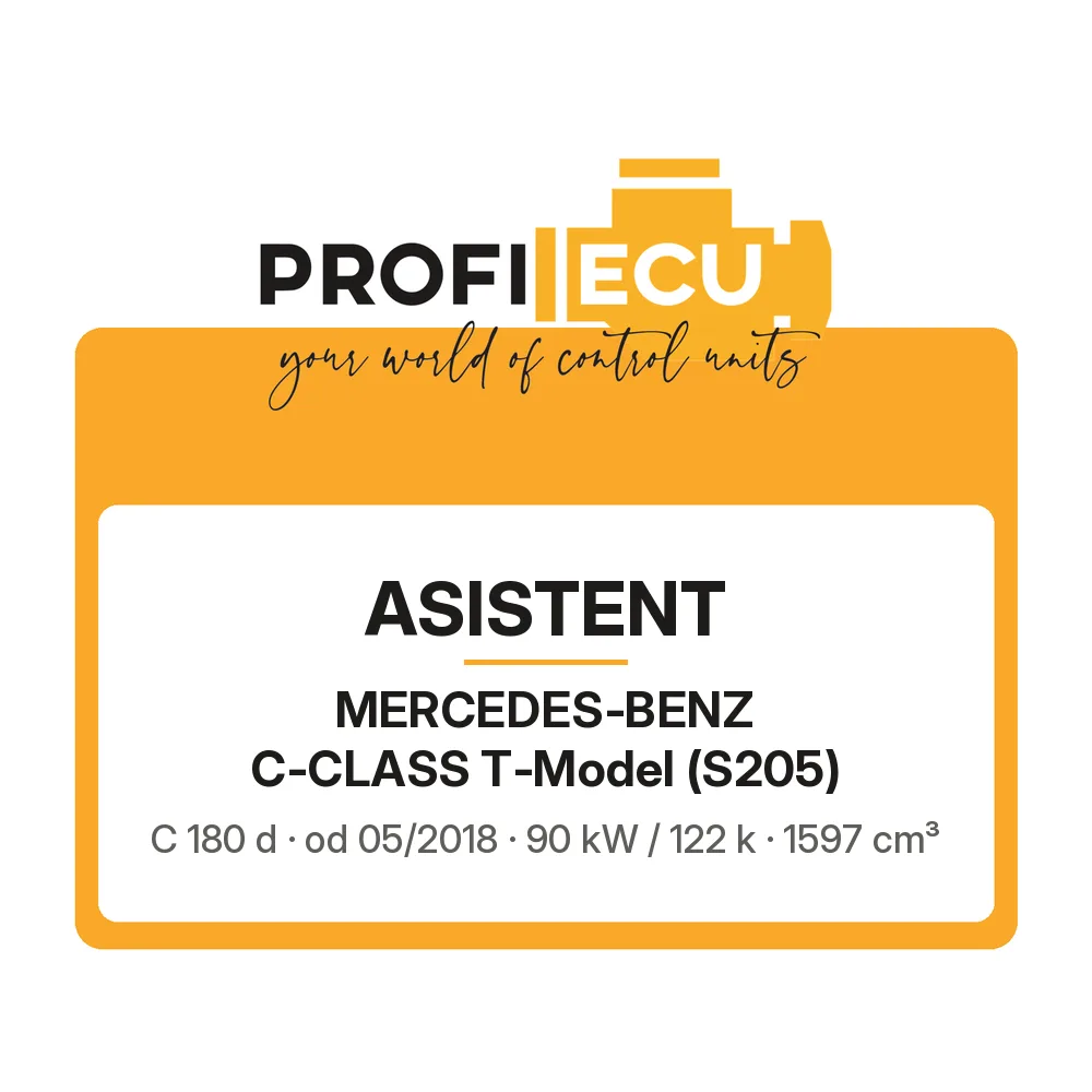 Etiketa ProfiECU: ASISTENT pro Mercedes-Benz C-CLASS T-Model C 180 d 90 kW