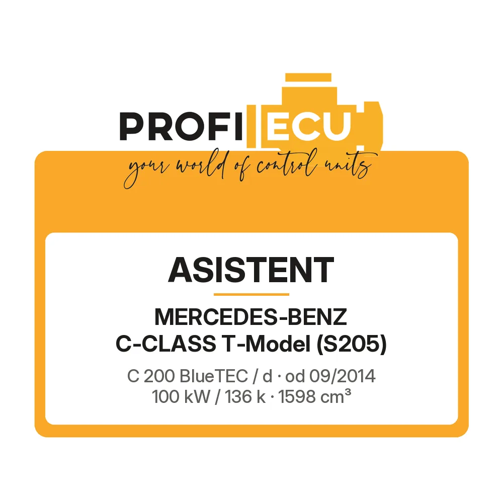 Etiketa ProfiECU: ASISTENT pro Mercedes-Benz C-CLASS T-Model C 200 BlueTEC / d 100 kW