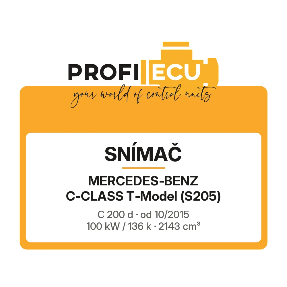 Etiketa ProfiECU: Snímač pro Mercedes-Benz C-CLASS T-Model C 200 d 100 kW