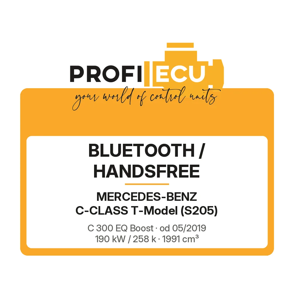 Etiketa ProfiECU: Bluetooth / Handsfree pro Mercedes-Benz C-CLASS T-Model C 300 EQ Boost 190 kW