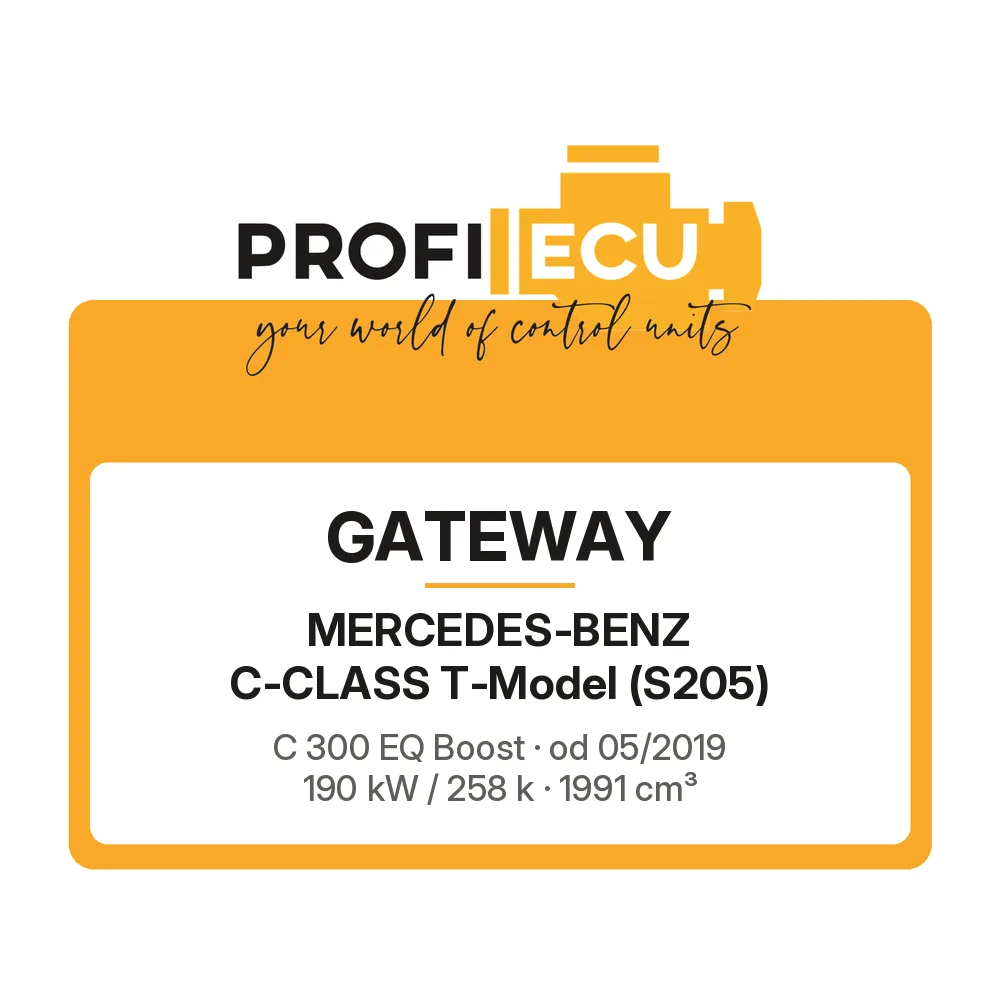 Etiketa ProfiECU: GATEWAY pro Mercedes-Benz C-CLASS T-Model C 300 EQ Boost 190 kW