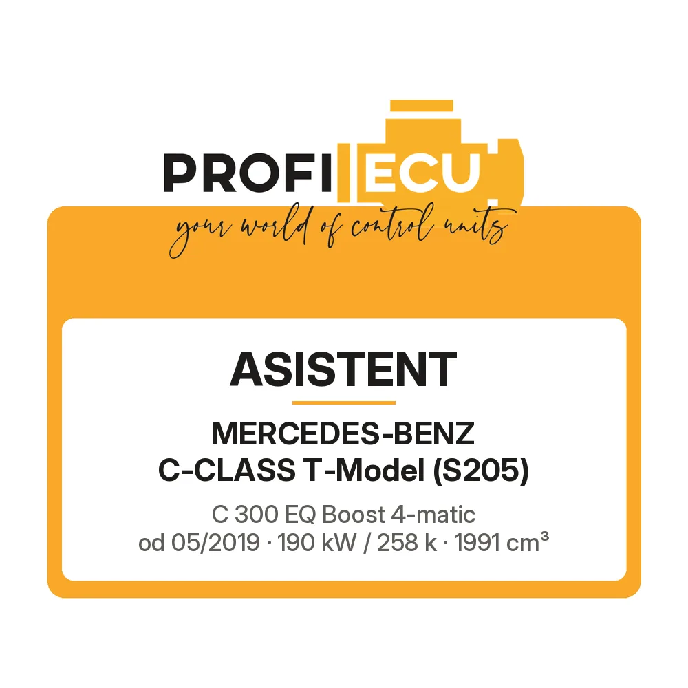 Etiketa ProfiECU: ASISTENT pro Mercedes-Benz C-CLASS T-Model C 300 EQ Boost 4-matic 190 kW