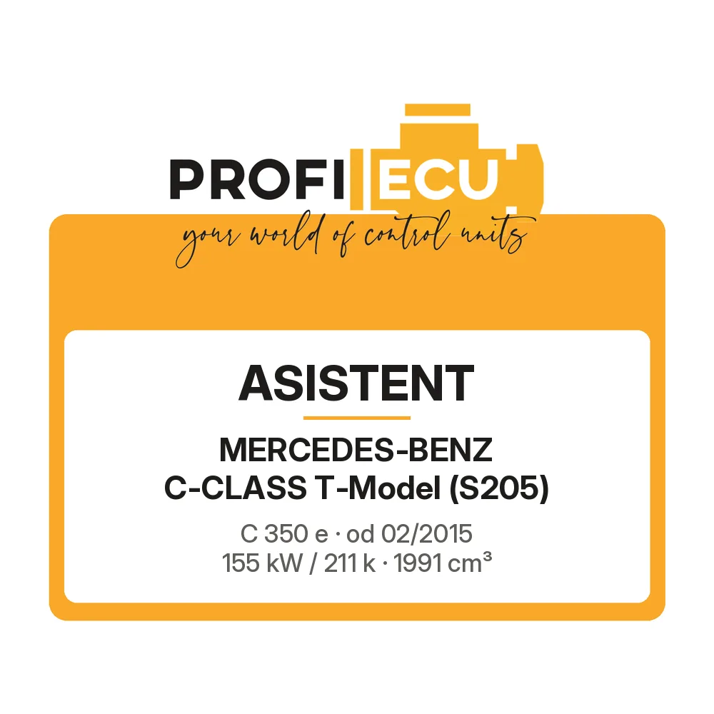 Etiketa ProfiECU: ASISTENT pro Mercedes-Benz C-CLASS T-Model C 350 e 155 kW
