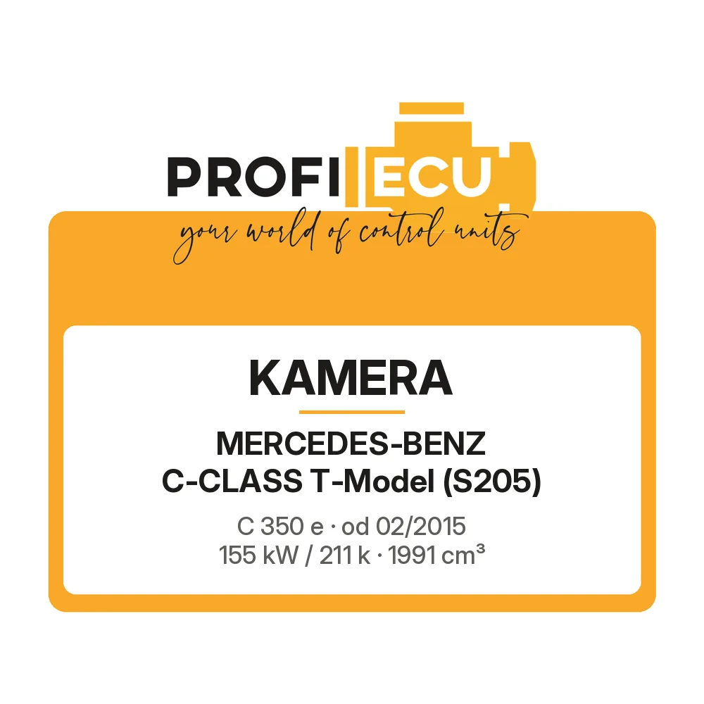 Etiketa ProfiECU: Kamera pro Mercedes-Benz C-CLASS T-Model C 350 e 155 kW