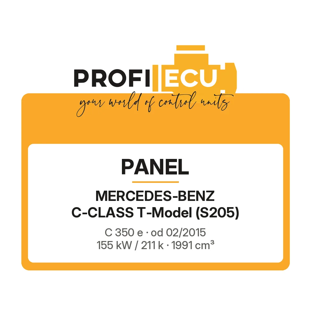 Etiketa ProfiECU: Panel pro Mercedes-Benz C-CLASS T-Model C 350 e 155 kW