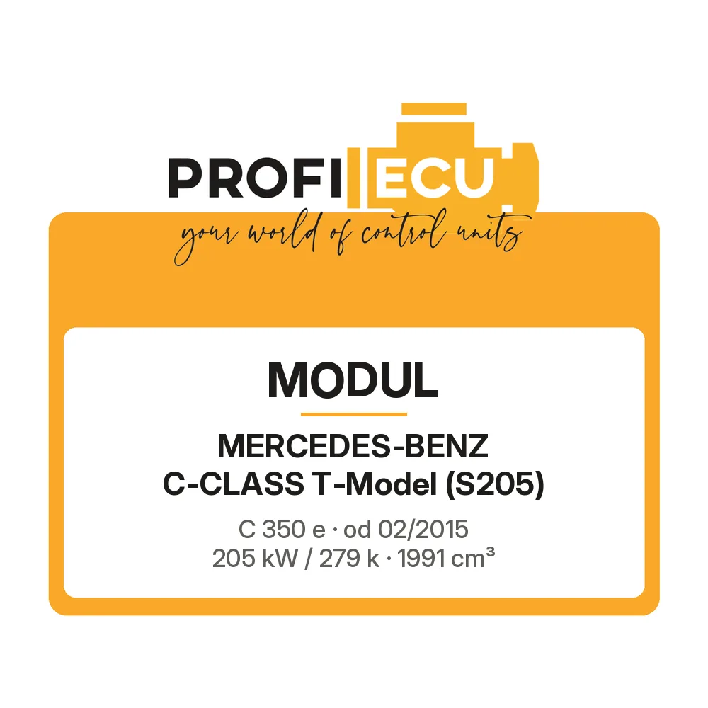 Etiketa ProfiECU: Modul pro Mercedes-Benz C-CLASS T-Model C 350 e 205 kW