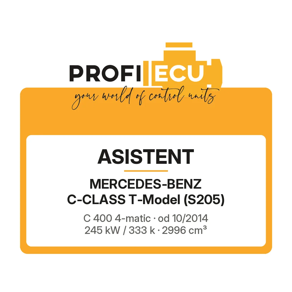 Etiketa ProfiECU: ASISTENT pro Mercedes-Benz C-CLASS T-Model C 400 4-matic 245 kW