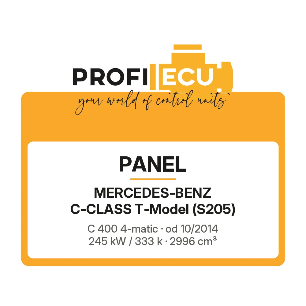 Etiketa ProfiECU: Panel pro Mercedes-Benz C-CLASS T-Model C 400 4-matic 245 kW