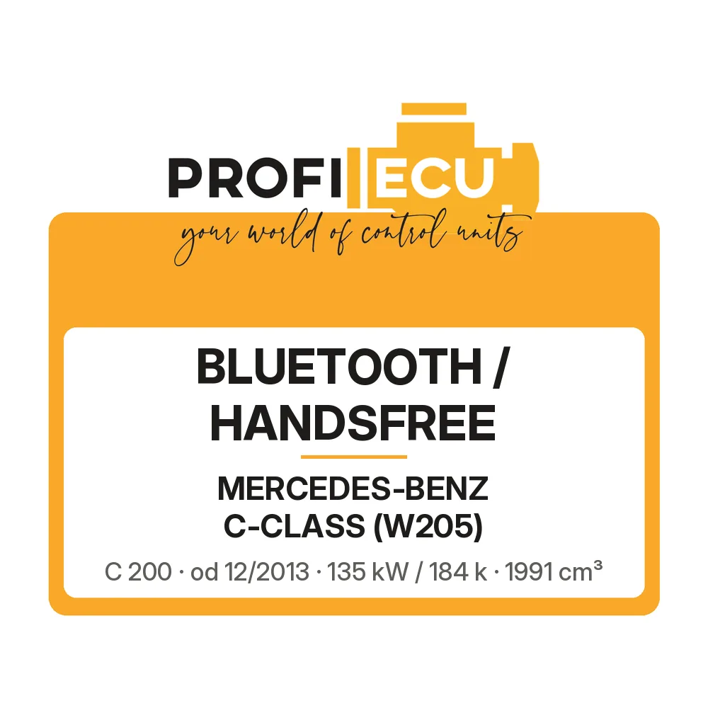Etiketa ProfiECU: Bluetooth / Handsfree pro Mercedes-Benz C-CLASS C 200 135 kW