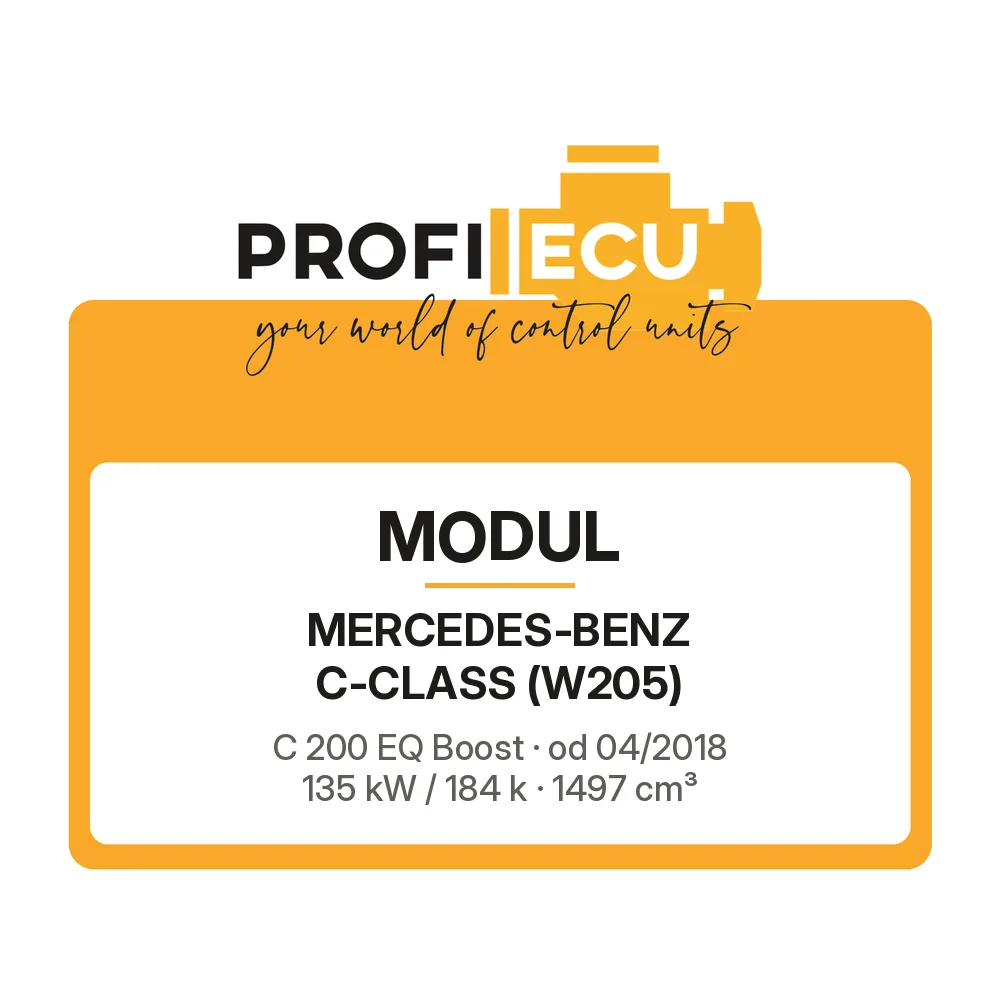 Etiketa ProfiECU: Modul pro Mercedes-Benz C-CLASS C 200 EQ Boost 135 kW