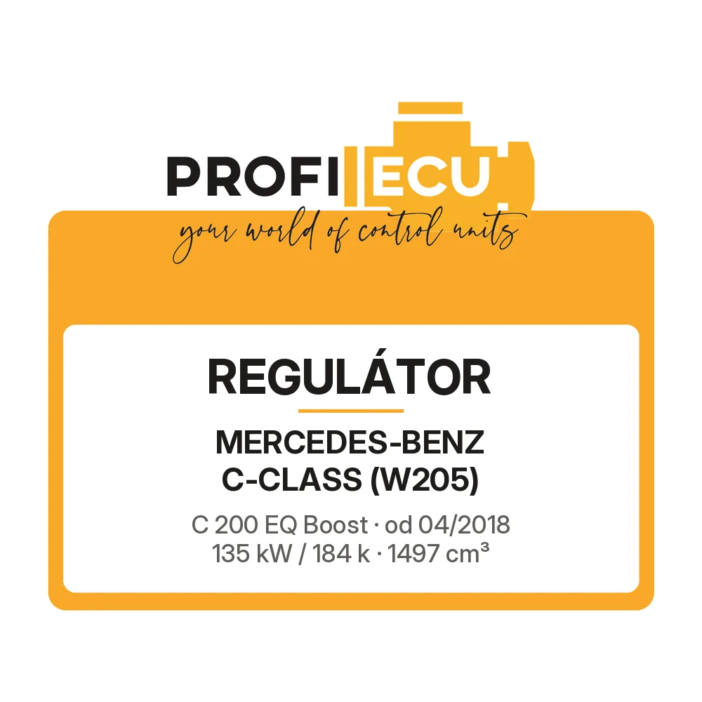Etiketa ProfiECU: Regulátor pro Mercedes-Benz C-CLASS C 200 EQ Boost 135 kW