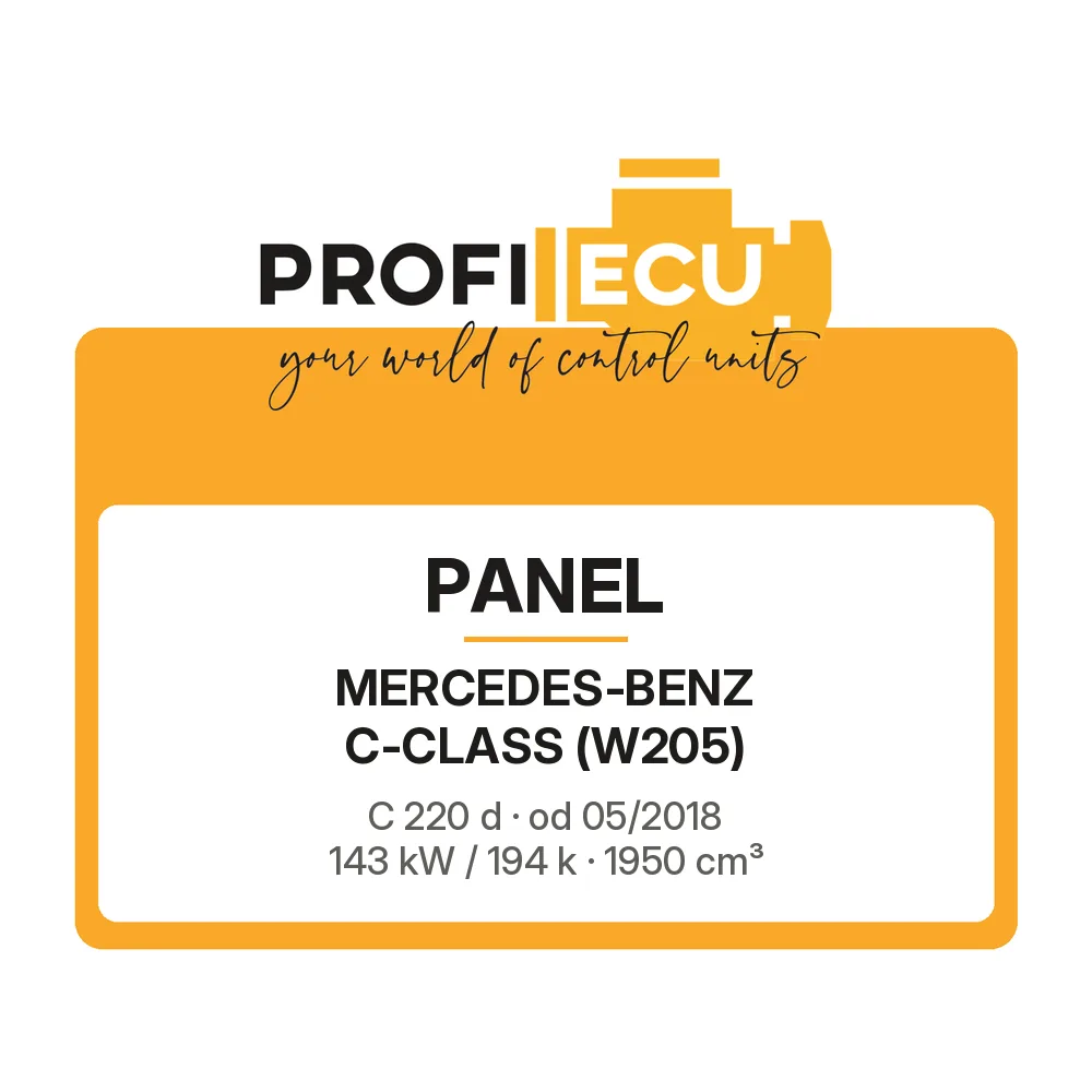 Etiketa ProfiECU: Panel pro Mercedes-Benz C-CLASS C 220 d 143 kW