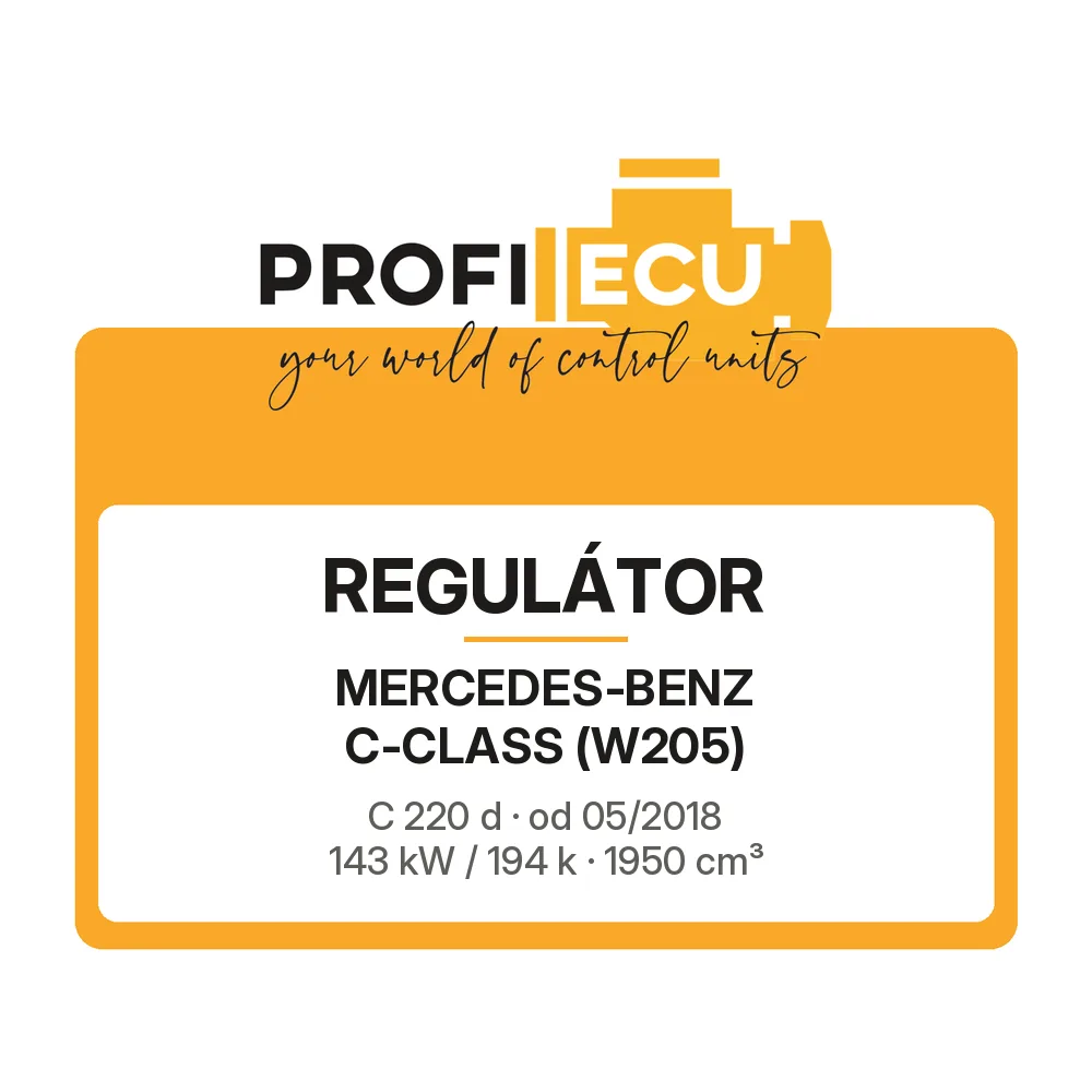 Etiketa ProfiECU: Regulátor pro Mercedes-Benz C-CLASS C 220 d 143 kW