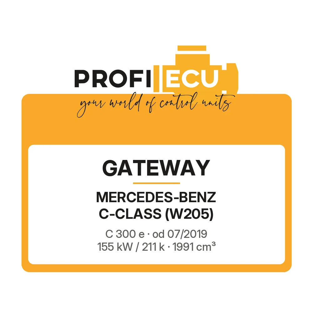 Etiketa ProfiECU: GATEWAY pro Mercedes-Benz C-CLASS C 300 e 155 kW