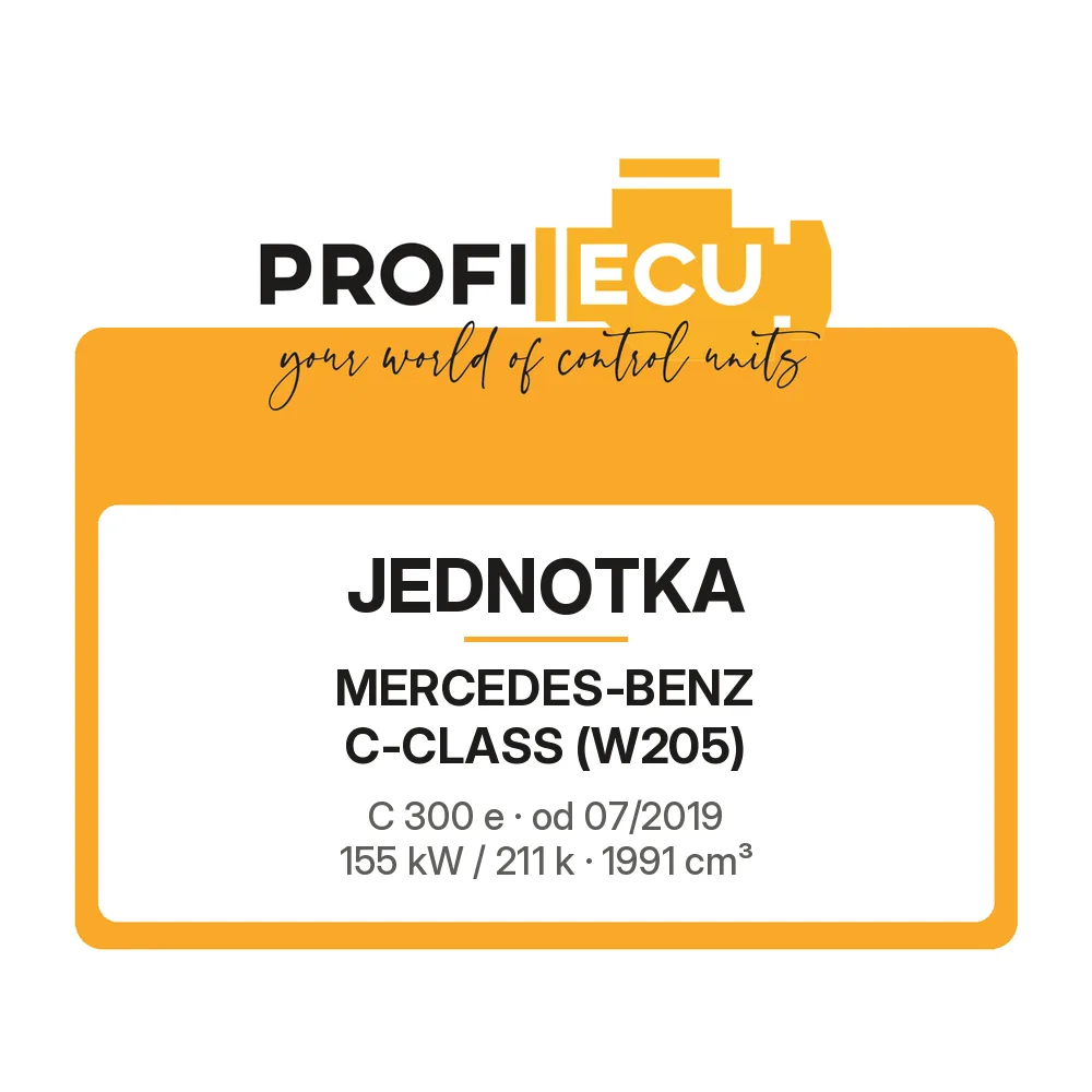 Etiketa ProfiECU: Jednotka pro Mercedes-Benz C-CLASS C 300 e 155 kW