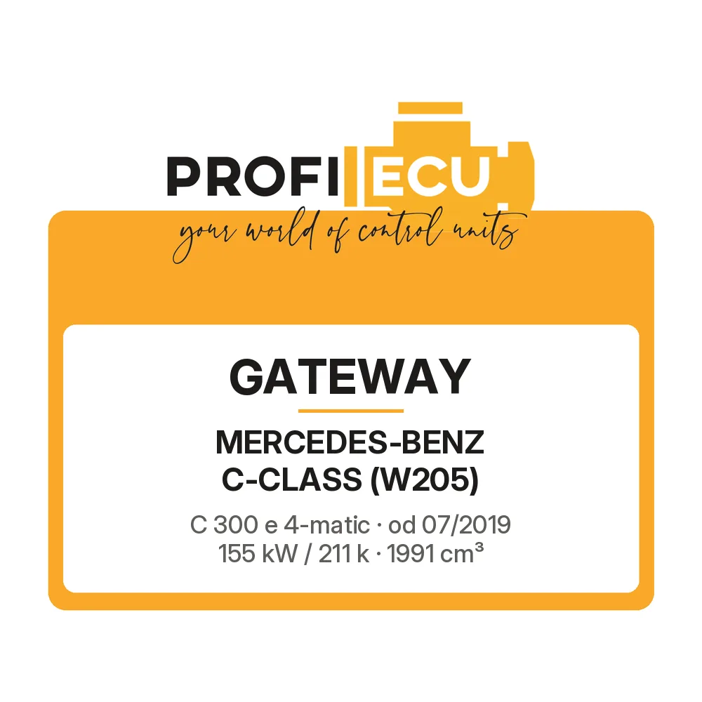 Etiketa ProfiECU: GATEWAY pro Mercedes-Benz C-CLASS C 300 e 4-matic 155 kW