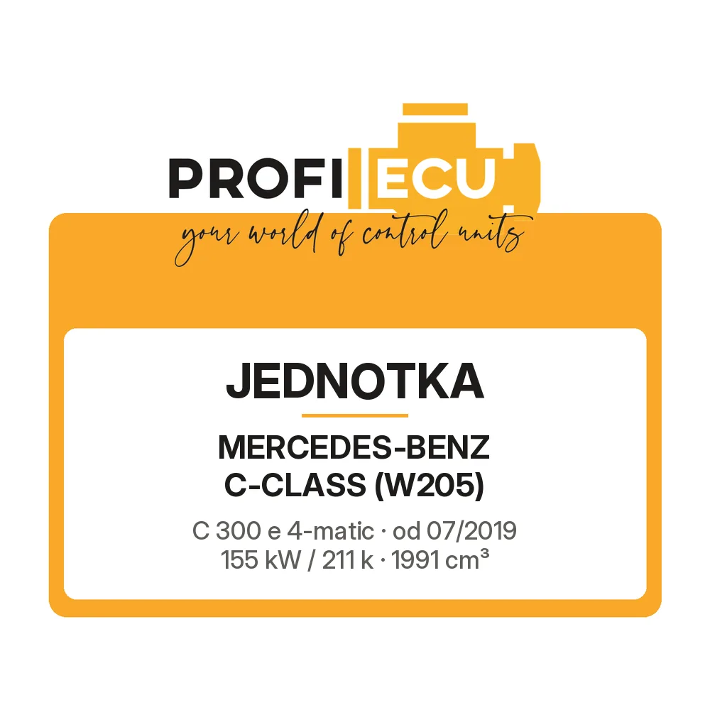 Etiketa ProfiECU: Jednotka pro Mercedes-Benz C-CLASS C 300 e 4-matic 155 kW