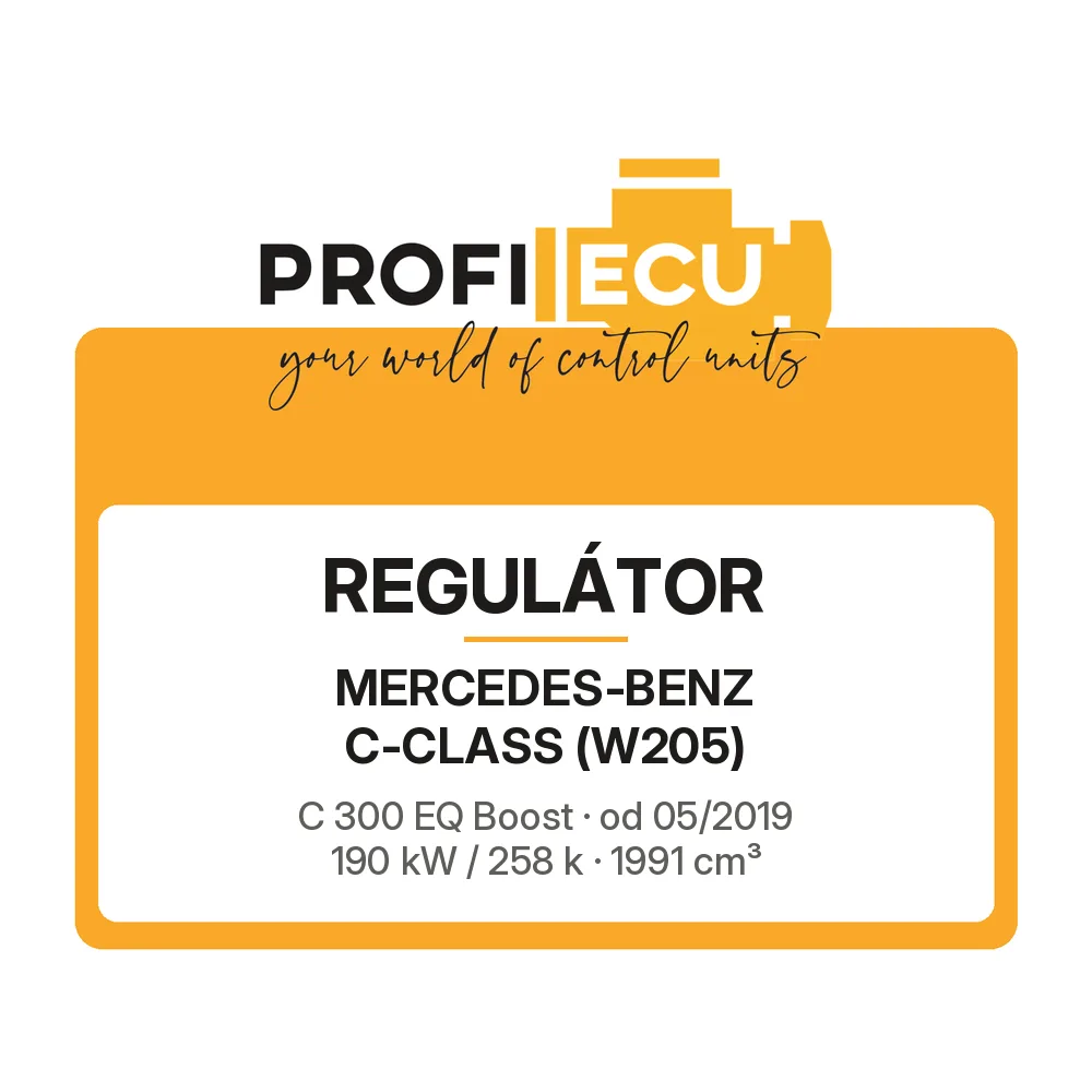 Etiketa ProfiECU: Regulátor pro Mercedes-Benz C-CLASS C 300 EQ Boost 190 kW