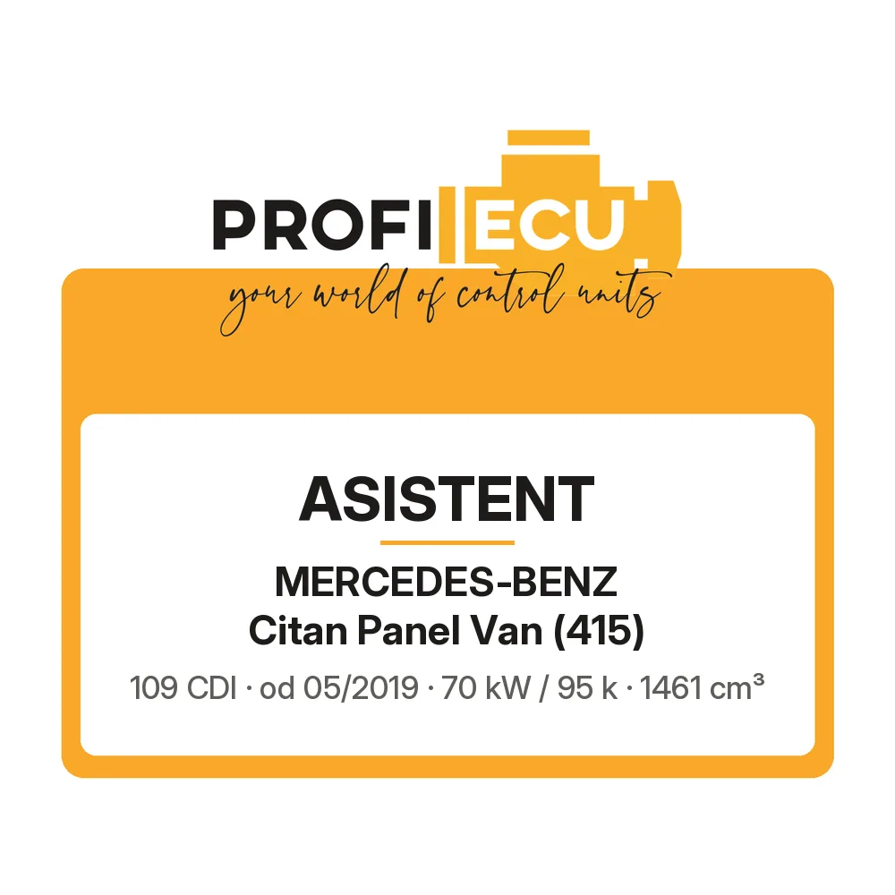 Etiketa ProfiECU: ASISTENT pro Mercedes-Benz Citan Panel Van 109 CDI 70 kW