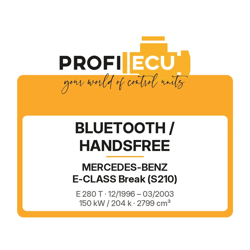 Etiketa ProfiECU: Bluetooth / Handsfree pro Mercedes-Benz E-CLASS Break E 280 T 150 kW