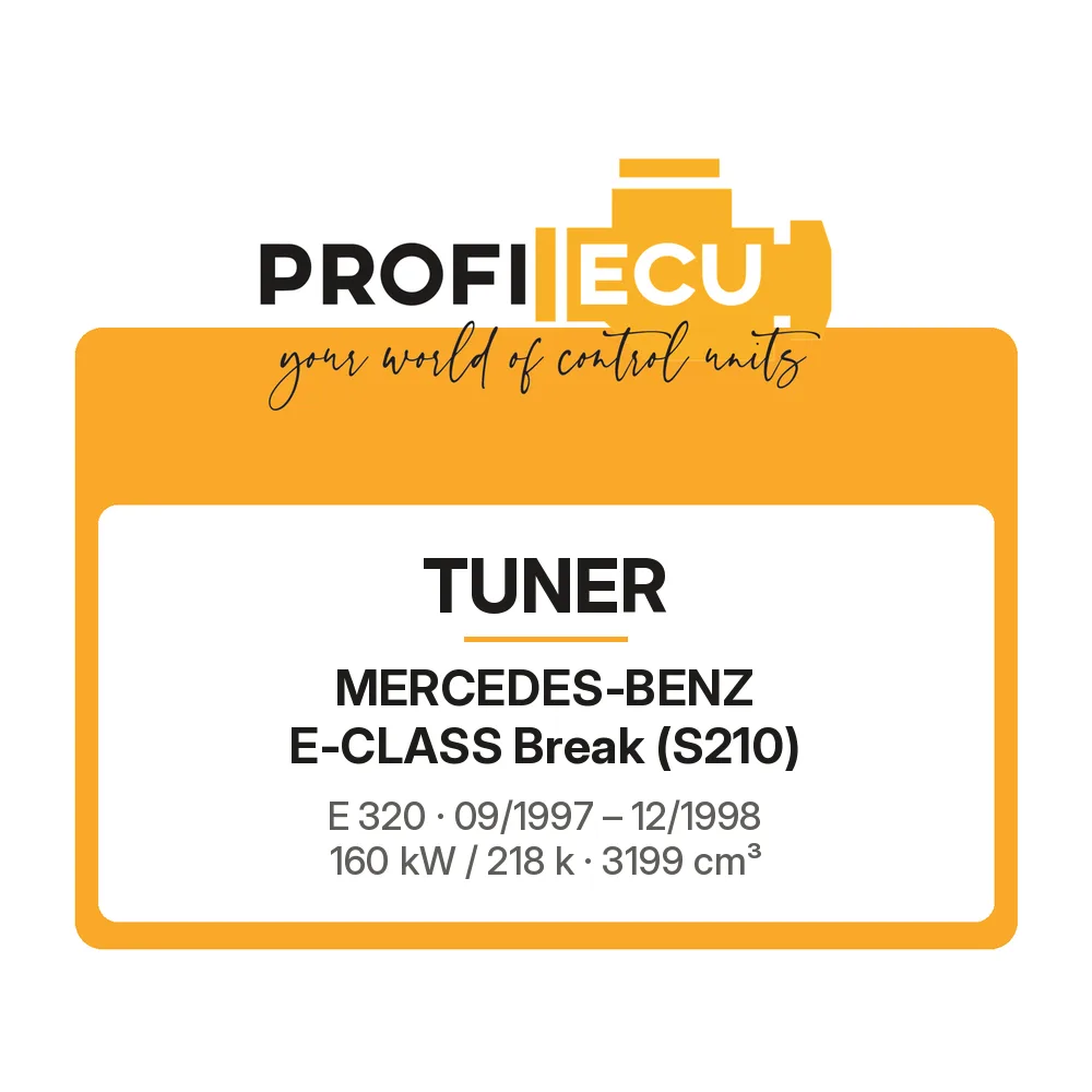 Etiketa ProfiECU: Tuner pro Mercedes-Benz E-CLASS Break E 320 160 kW