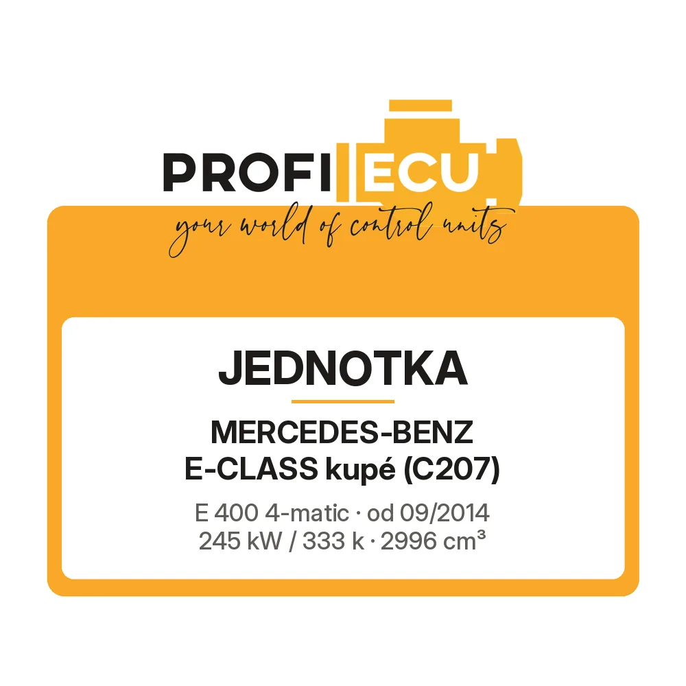 Etiketa ProfiECU: Jednotka pro Mercedes-Benz E-CLASS kupé E 400 4-matic 245 kW