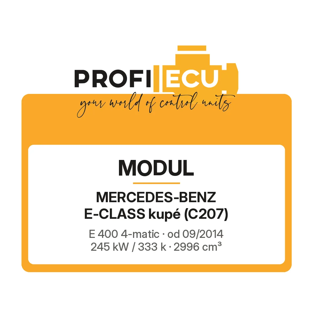 Etiketa ProfiECU: Modul pro Mercedes-Benz E-CLASS kupé E 400 4-matic 245 kW