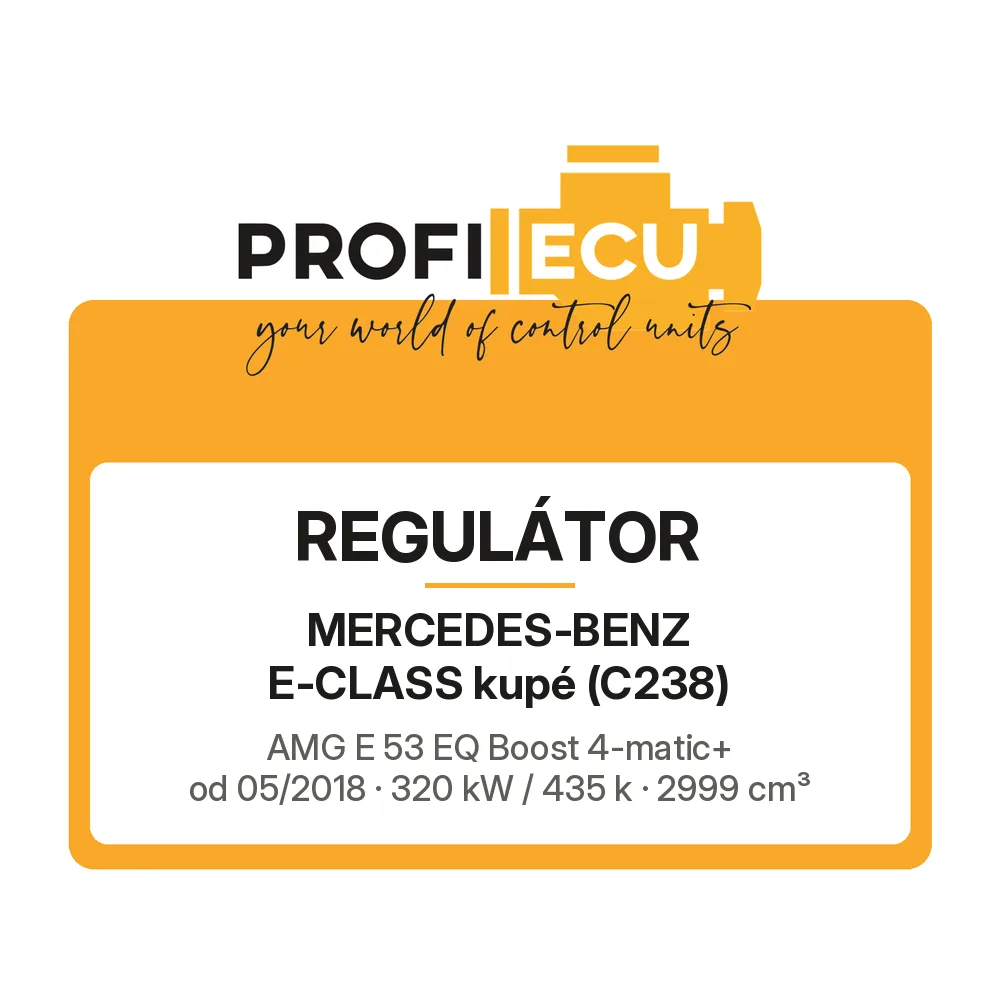 Etiketa ProfiECU: Regulátor pro Mercedes-Benz E-CLASS kupé AMG E 53 EQ Boost 4-matic+ 320 kW