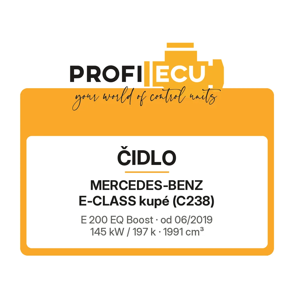 Etiketa ProfiECU: Čidlo pro Mercedes-Benz E-CLASS kupé E 200 EQ Boost 145 kW