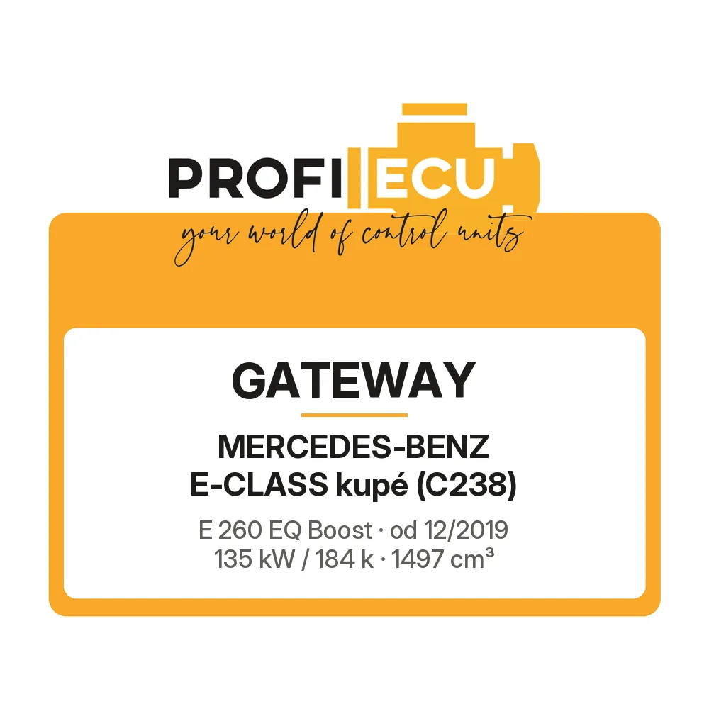 Etiketa ProfiECU: GATEWAY pro Mercedes-Benz E-CLASS kupé E 260 EQ Boost 135 kW