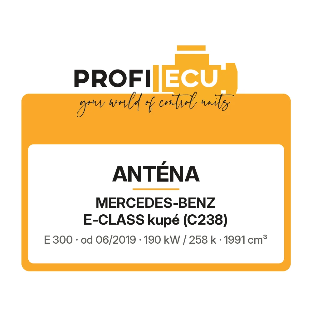 Etiketa ProfiECU: Anténa pro Mercedes-Benz E-CLASS kupé E 300 190 kW