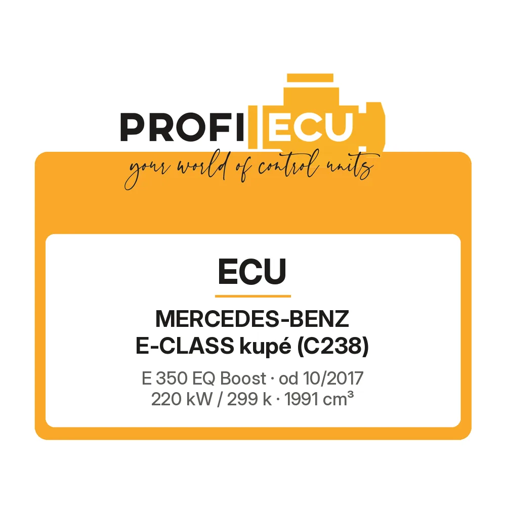 Etiketa ProfiECU: ECU pro Mercedes-Benz E-CLASS kupé E 350 EQ Boost 220 kW