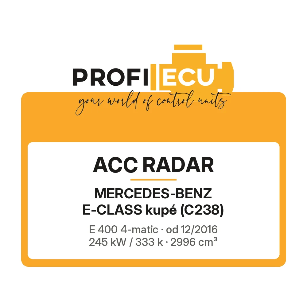 Etiketa ProfiECU: ACC Radar pro Mercedes-Benz E-CLASS kupé E 400 4-matic 245 kW