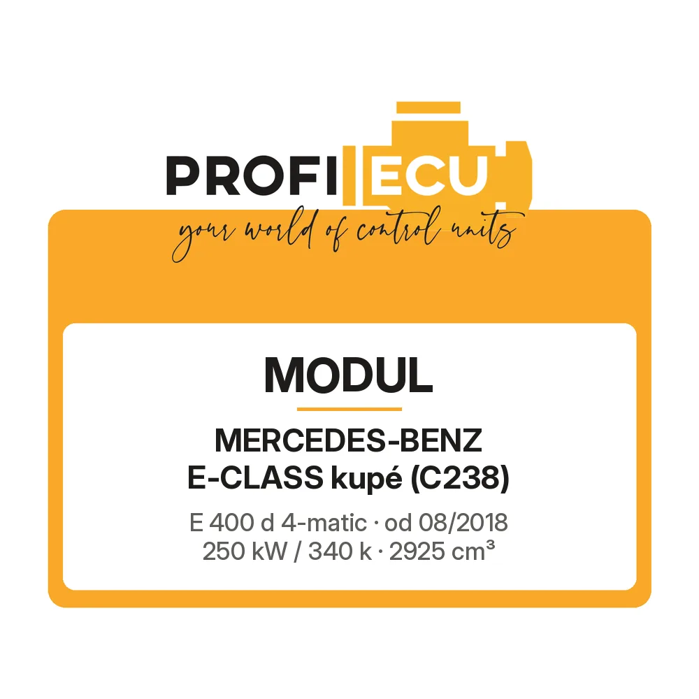 Etiketa ProfiECU: Modul pro Mercedes-Benz E-CLASS kupé E 400 d 4-matic 250 kW