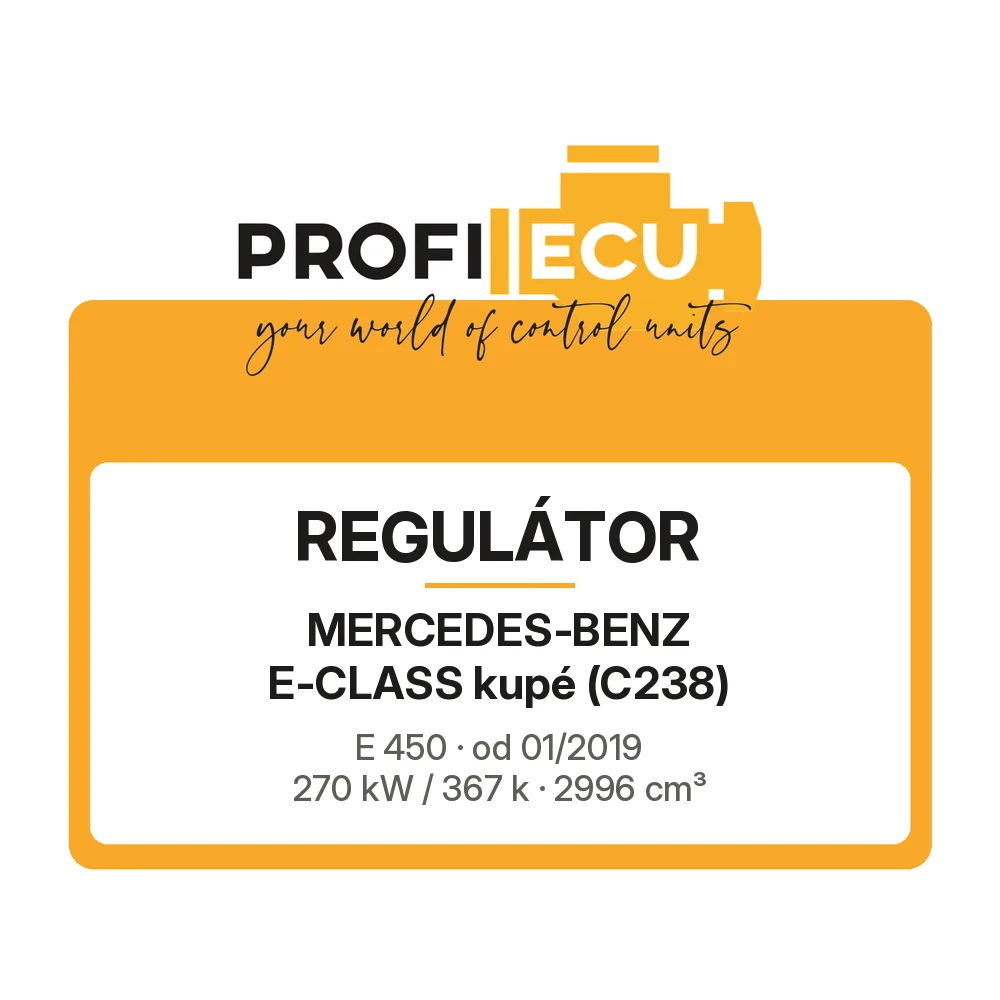 Etiketa ProfiECU: Regulátor pro Mercedes-Benz E-CLASS kupé E 450 270 kW