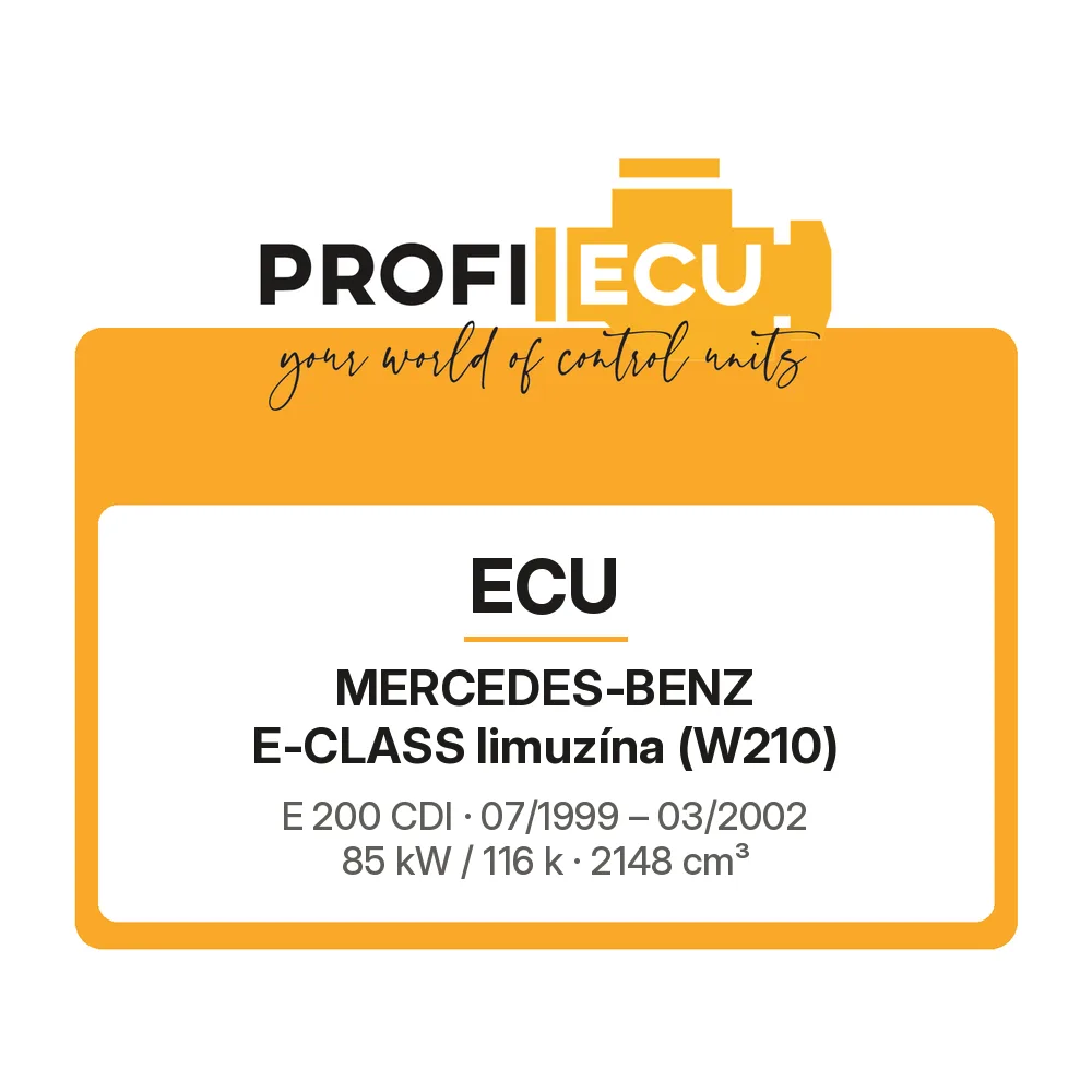 Etiketa ProfiECU: ECU pro Mercedes-Benz E-CLASS limuzína E 200 CDI 85 kW