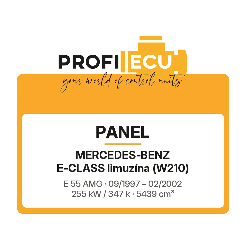 Etiketa ProfiECU: Panel pro Mercedes-Benz E-CLASS limuzína E 55 AMG 255 kW