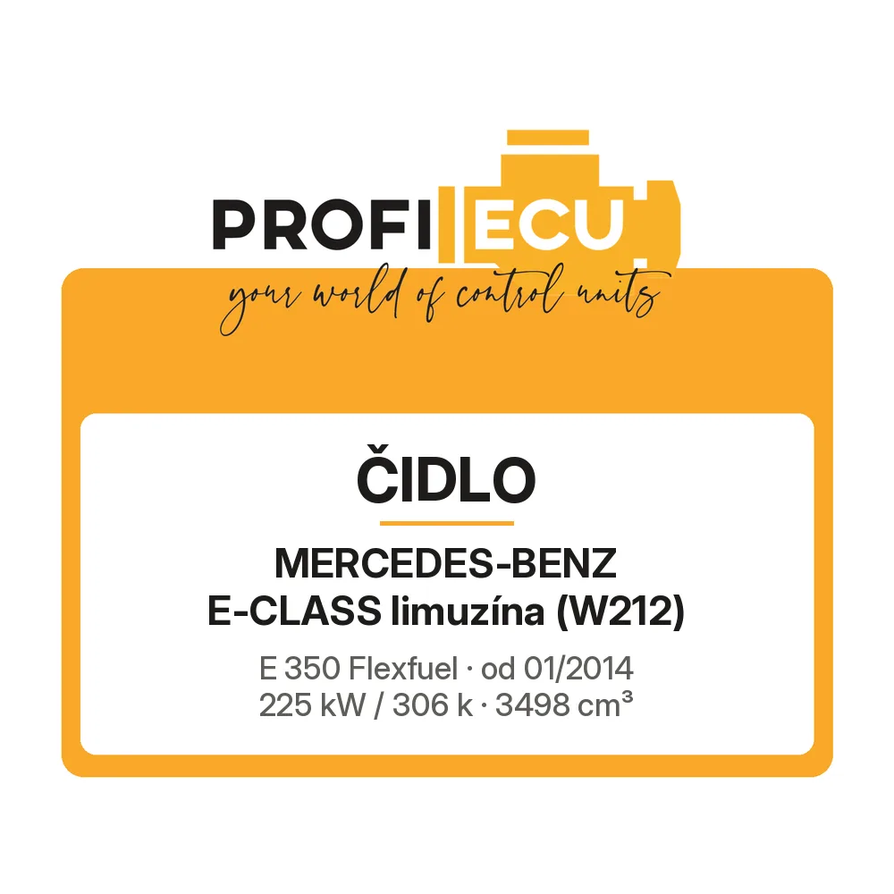 Etiketa ProfiECU: Čidlo pro Mercedes-Benz E-CLASS limuzína E 350 Flexfuel 225 kW