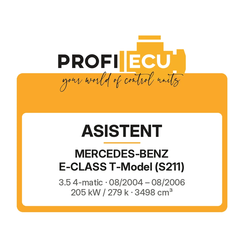 Etiketa ProfiECU: ASISTENT pro Mercedes-Benz E-CLASS T-Model 3.5 4-matic 205 kW